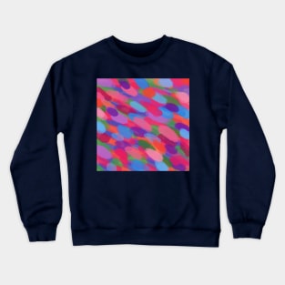 Rainbow Droplets Abstract Art Crewneck Sweatshirt